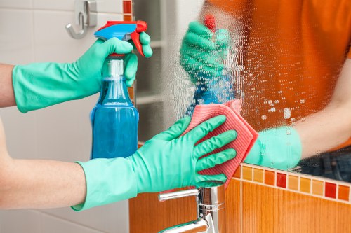 Office cleaners in Crystalpalace maintaining a tidy reception area