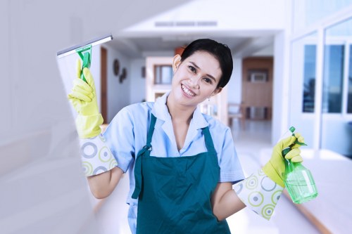 Detailed carpet cleaning process showing careful treatment of different carpet fibres